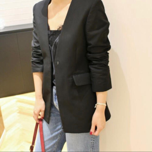 IENA(イエナ)のイエナ ワイドパンツ スーツ セットアップブラック レディースのフォーマル/ドレス(スーツ)の商品写真