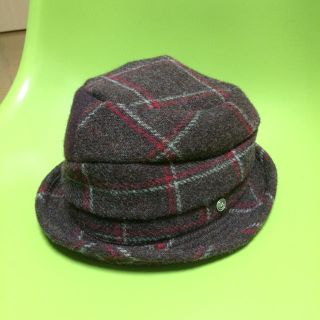 カシラ(CA4LA)のCA4LA wool ハット チェック(ハット)