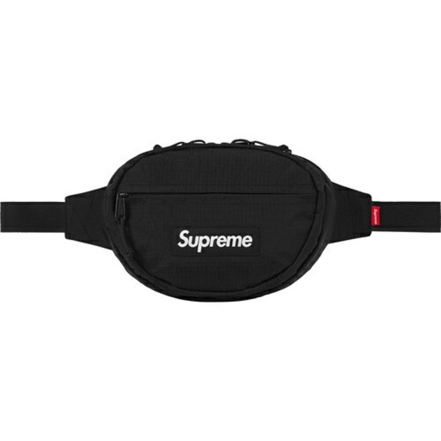 supreme waist bag black　18aw