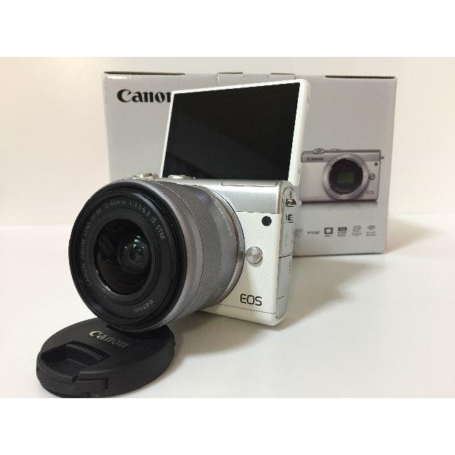 新品 Canon EOS M100 レンズキット ホワイト 8GB SDカード付
