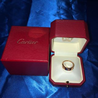 カルティエ(Cartier)のCartier 1P ピンクサファイア ラブリング 14号K18 ピンクゴールド(リング(指輪))