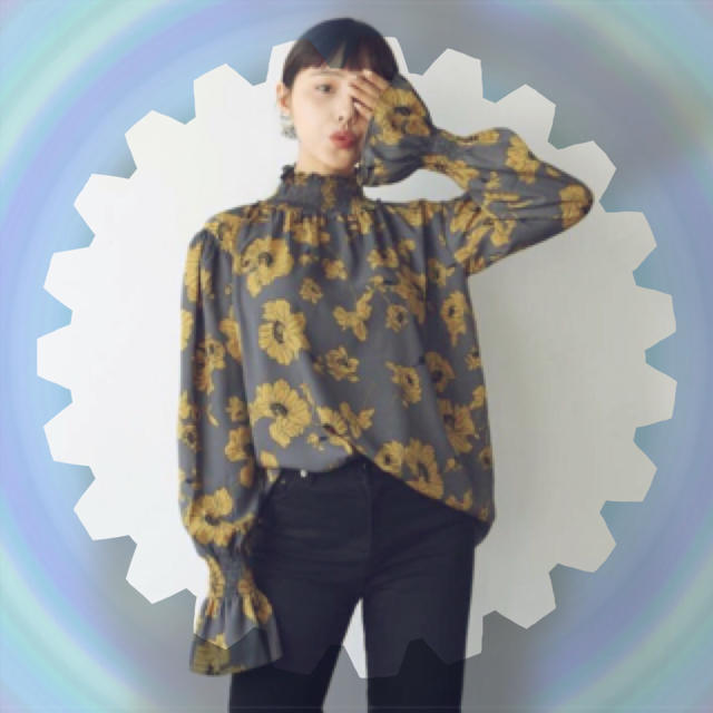 ZARA(ザラ)のレトロ パフスリーブ 花柄 ブラウス ZARA dholic好きさんに★☆ レディースのトップス(シャツ/ブラウス(長袖/七分))の商品写真