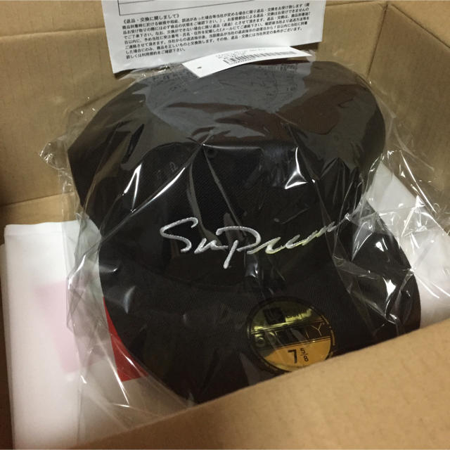 supremeclassic script new era 7-5/8 黒