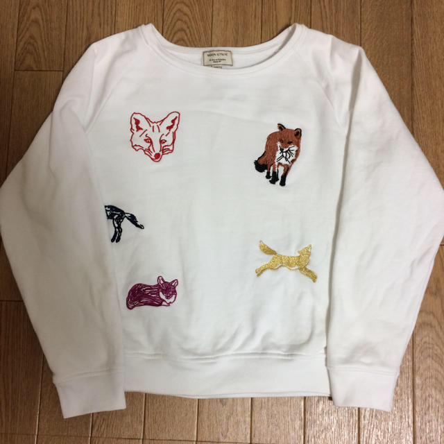 メゾンキツネ MAISON KITSUNE  刺繍 スウェット トレーナー 1