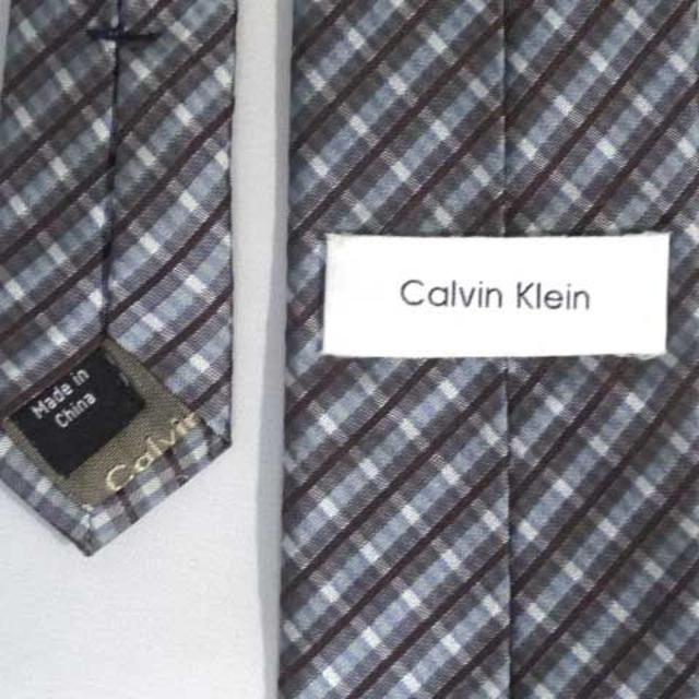 Calvin Klein(カルバンクライン)の大人気★カルヴァンクライン★高級シルクネクタイ★ナロータイ★７．２ｃｍ メンズのファッション小物(ネクタイ)の商品写真