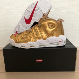 シュプリーム(Supreme)の【新品】Supreme × Nike Air More Uptempo(スニーカー)