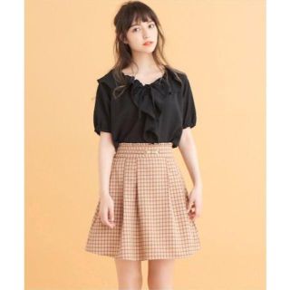 マジェスティックレゴン(MAJESTIC LEGON)のMAJESTIC LEGON☆新品♪ビット付き＊ガーリーチェック柄フレアスカパン(キュロット)