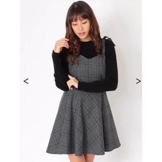 セシルマクビー(CECIL McBEE)のグレンチェック キャミ ワンピース(ミニワンピース)