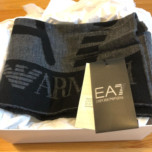 Emporio Armani(エンポリオアルマーニ)の新品・未使用 エンポリオアルマーニ EMPORIO ARMANI EA7マフラー メンズのファッション小物(マフラー)の商品写真