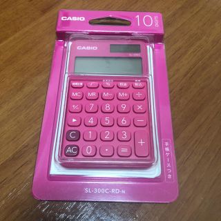 カシオ(CASIO)のCASIO 電卓 ピンク(オフィス用品一般)