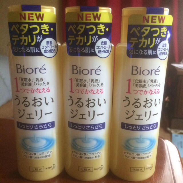 Biore(ビオレ)のビオレ うるおいジェリー 3本 コスメ/美容のスキンケア/基礎化粧品(化粧水/ローション)の商品写真