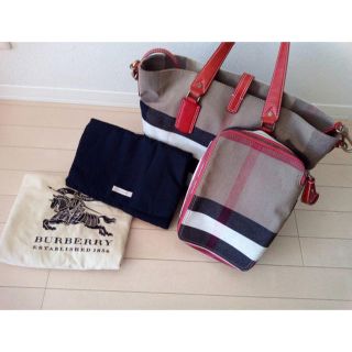 バーバリー(BURBERRY)のpino387さん専用 Burberry 2way マザーズバック 3点セット(マザーズバッグ)