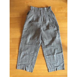 ダブルクローゼット(w closet)の海様専用 wcloset グレンチェックワイドパンツ(カジュアルパンツ)