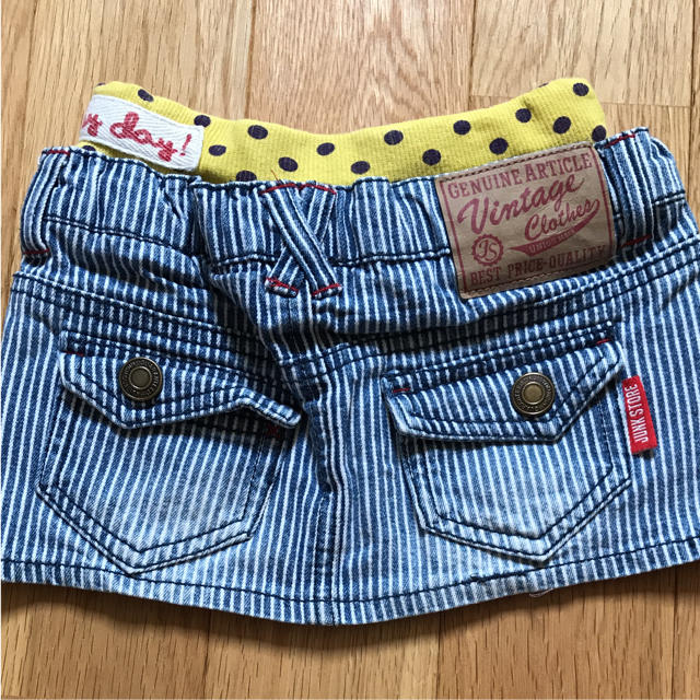 JUNK STORE(ジャンクストアー)のデニムスカート キッズ/ベビー/マタニティのキッズ服女の子用(90cm~)(スカート)の商品写真