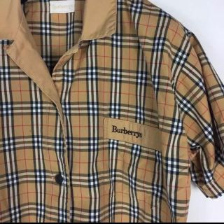 バーバリー(BURBERRY)の【かなり希少！】Burberry パジャマシャツ バーバリー(Tシャツ(半袖/袖なし))