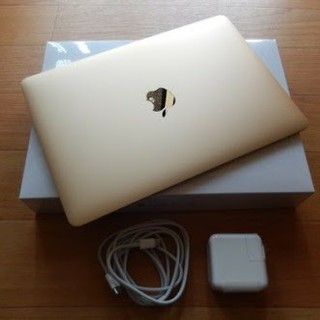 マック(Mac (Apple))のMacbook 2017 12インチ　ゴールド(ノートPC)