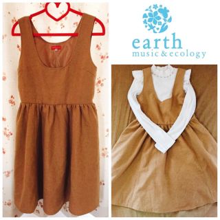 アースミュージックアンドエコロジー(earth music & ecology)の美品♡フレアワンピース(ミニワンピース)