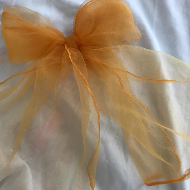 vintage orange scarf レディースのファッション小物(バンダナ/スカーフ)の商品写真