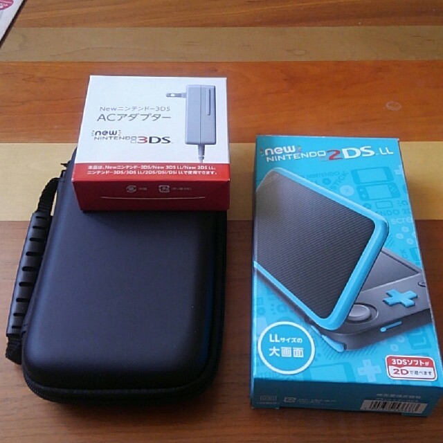 ニンテンドー2ds Makiさん予約 2ds Ll ブラック ターコイズ 青 Acアダプター の通販 By Hissa5744 S Shop ニンテンドー2dsならラクマ