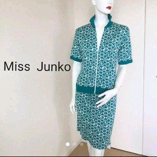 コシノジュンコ(JUNKO KOSHINO)の美品 Miss Junko セットアップ 2点セット ミセス(セット/コーデ)