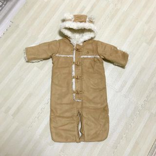 ベビーギャップ(babyGAP)のbaby gap ムートン ボア くま スエード カバーオール ジャンプスーツ(カバーオール)