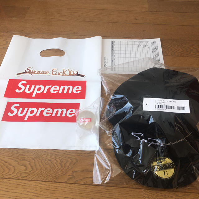 Supreme New Era ニューエラ 1/4 黒 18FW