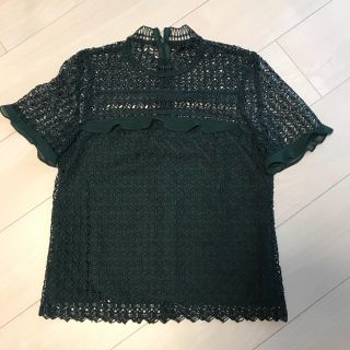 ザラ(ZARA)のZARA レーストップス(シャツ/ブラウス(半袖/袖なし))