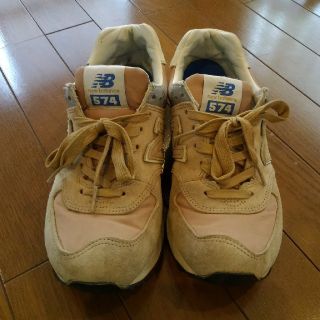 ニューバランス(New Balance)のnew balance 574 スニーカー レディース 23.5 ベージュ(スニーカー)