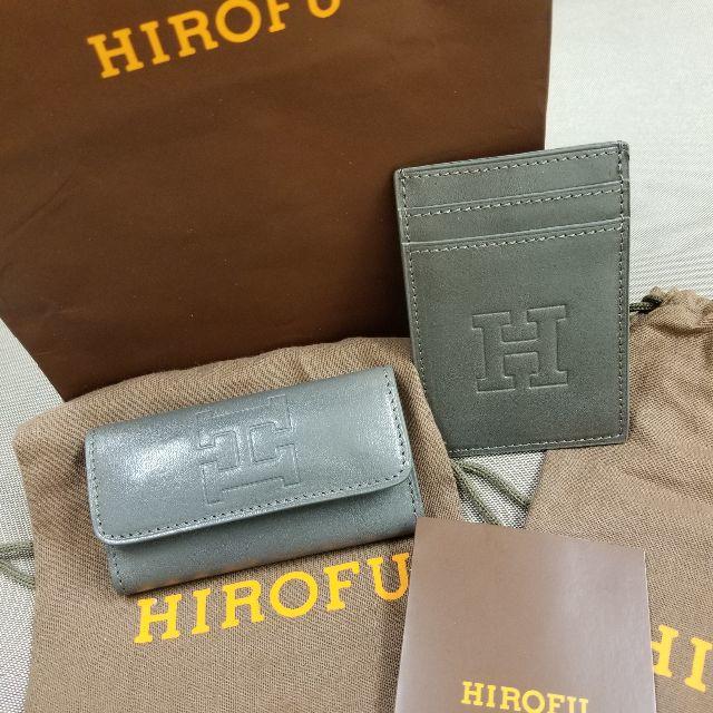 HIROFU キーケース カードケース グレージュの通販 by eight's shop｜ラクマ