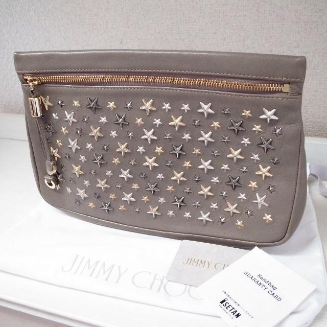 JIMMY CHOO(ジミーチュウ)の正規品♡最安値♡ジミーチュウ　クラッチバッグ　フィリッパ　星スタッズ　ポーチ レディースのバッグ(クラッチバッグ)の商品写真