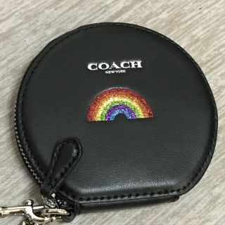 コーチ(COACH)のコーチ COACH コインケース レザー 虹 レインボー マルチカラー (コインケース)