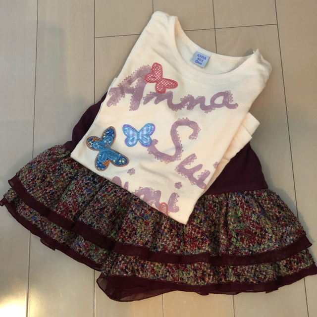 ANNA SUI mini(アナスイミニ)のねこまる様ご専用です♡ANNA SUImini  2点♡ キッズ/ベビー/マタニティのキッズ服女の子用(90cm~)(Tシャツ/カットソー)の商品写真