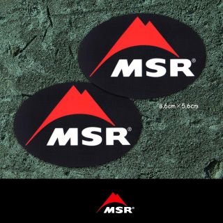 エムエスアール(MSR)の【残りわずか】MSR オーバルステッカー ２枚セット (その他)