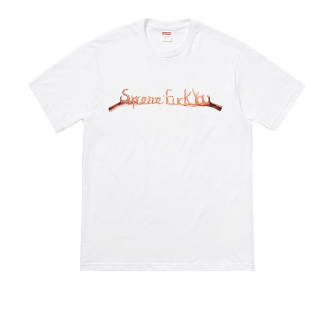 Supreme(シュプリーム)のSupreme fuck you Tシャツ ホワイト Mサイズ 18aw メンズのトップス(Tシャツ/カットソー(半袖/袖なし))の商品写真