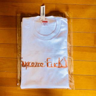 シュプリーム(Supreme)のSupreme fuck you Tシャツ ホワイト Mサイズ 18aw(Tシャツ/カットソー(半袖/袖なし))