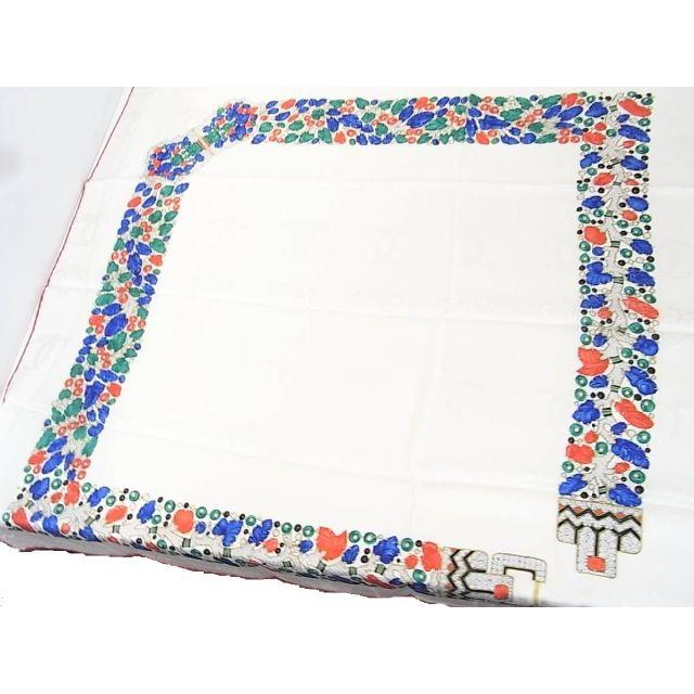 ☆美品☆カルティエ ジュエリーモチーフ シルク製大判スカーフ