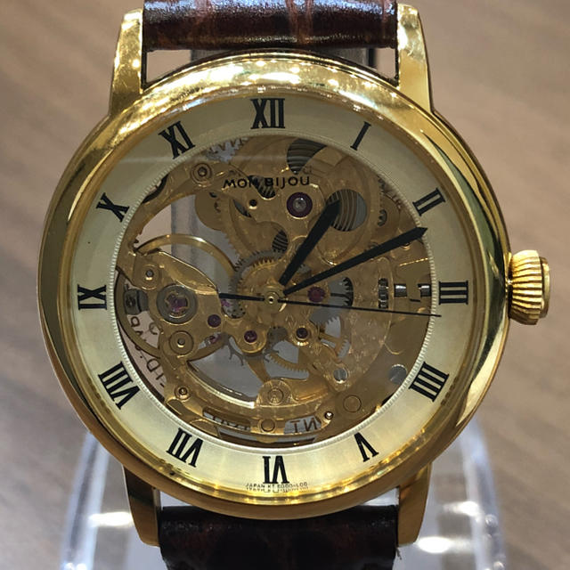 ORIENT(オリエント)の即購入OK! オリエント モンビジュ 手巻き 両面スケルトン 稼働品 メンズの時計(腕時計(アナログ))の商品写真