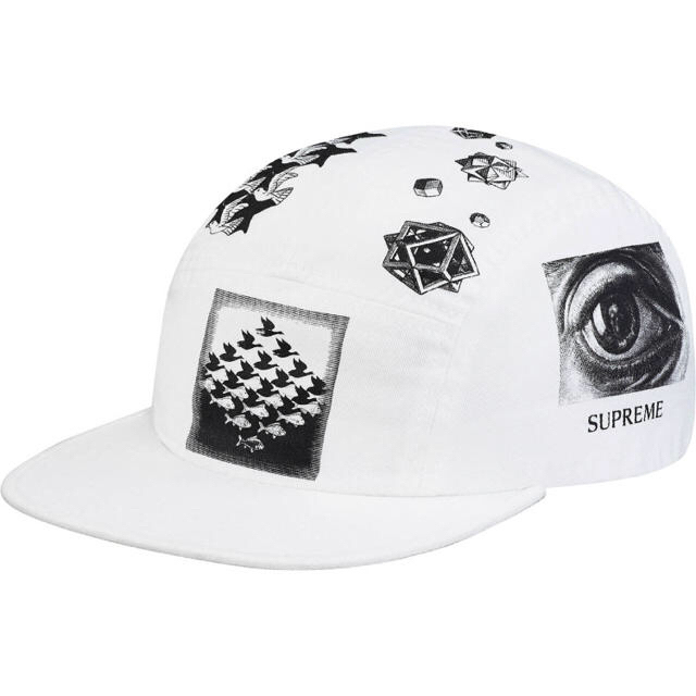 Supreme M.C. Escher Camp Cap White帽子