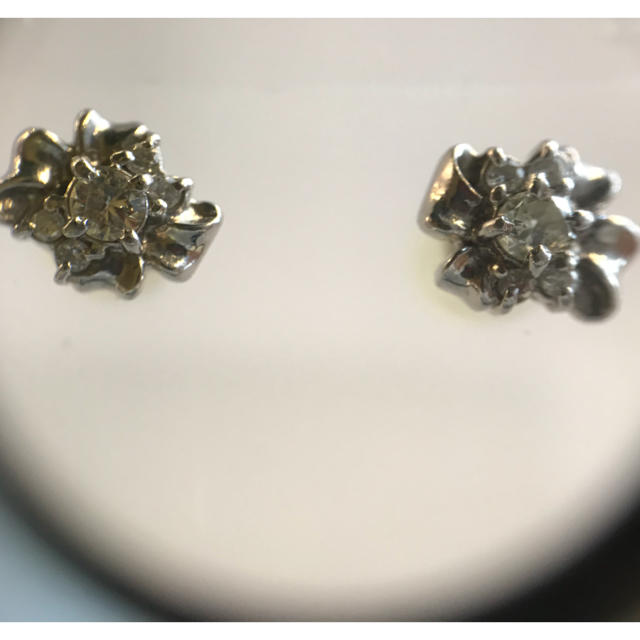 Pt900ダイヤ0.14ct/0.14ctピアスアクセサリー