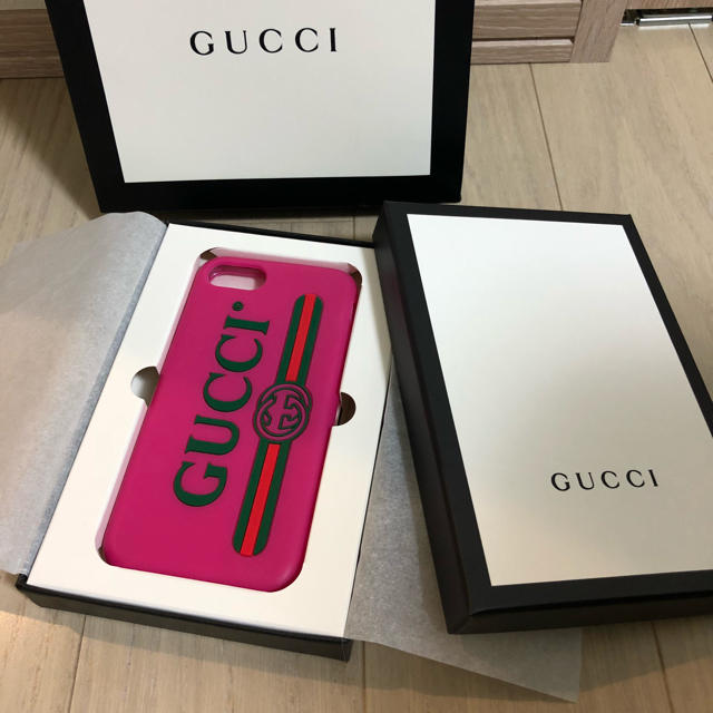 Gucci - GUCCIグッチ iPhoneケース iPhone7.8 ショッパー付きの通販 by りー's shop｜グッチならラクマ