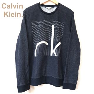 カルバンクライン(Calvin Klein)の新品 カルバン クライン インディゴ染め スウェット L トレーナー(スウェット)