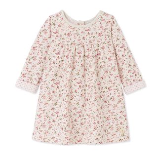 プチバトー(PETIT BATEAU)の24m 新品 プチバトー チュビック小花プリントワンピース(ワンピース)