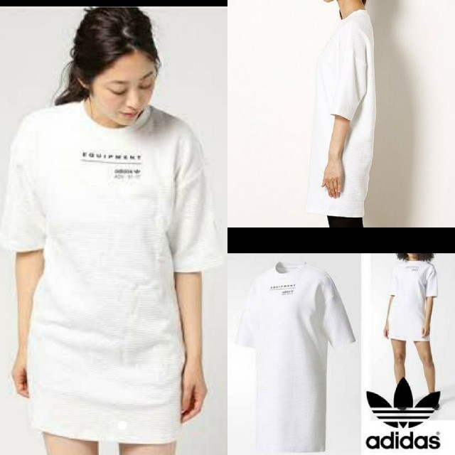 adidas(アディダス)のadidasoriginals  ミニワンピ　Tシャツ レディースのワンピース(ミニワンピース)の商品写真