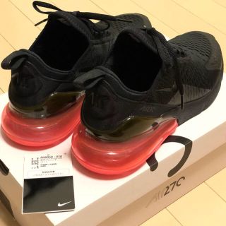 ナイキ(NIKE)のAIR MAX 270 BLACK / HOT PUNCH (Pink)(スニーカー)