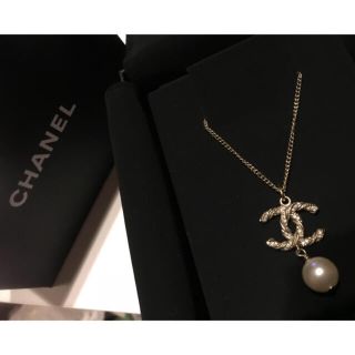 シャネル(CHANEL)のCHANEL ♡ ネックレス ゴールド パール シャネル(ネックレス)