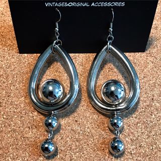 ザラ(ZARA)のsilver drop ヴィンテージ zara 大ぶり スナイデル好きに♩(ピアス)