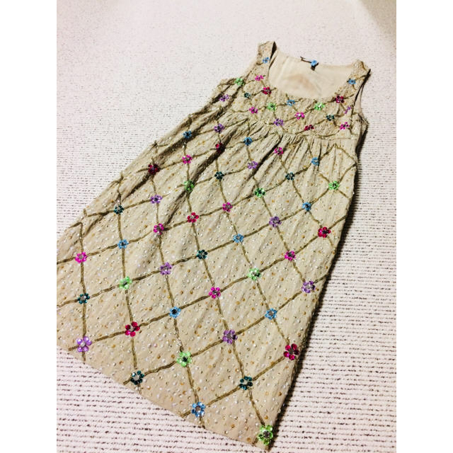 RED VALENTINO 総スパンコール&ビーズ刺繍装飾 ワンピース | sbazar ...