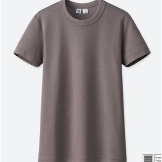 ユニクロ(UNIQLO)のユニクロ クルーネックT パープル(Tシャツ(半袖/袖なし))