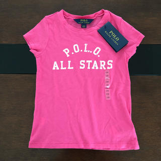 ポロラルフローレン(POLO RALPH LAUREN)の新品 ラルフローレン Tシャツ 110 4T ピンク ロゴ(その他)