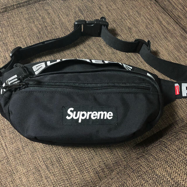 バッグsupreme 2018ss waist bag black ウエストバック